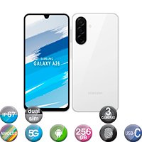 Teléfono celular Samsung Galaxy A26 5G 256 GB, 8 GB de RAM, cámara de 50 MP, Ip67, pantalla Super Amoled 6.7, NFC, blanco - Imagen 3