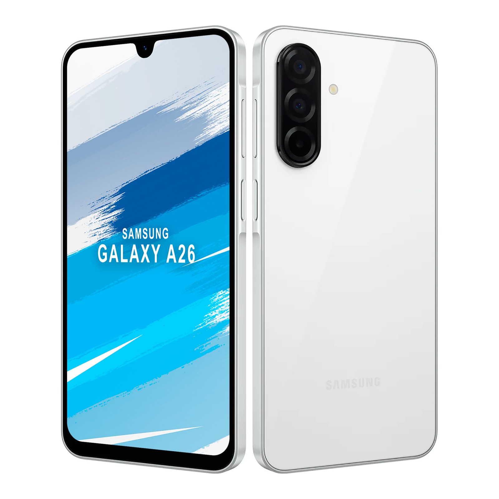 Teléfono celular Samsung Galaxy A26 5G 256 GB, 8 GB de RAM, cámara de 50 MP, Ip67, pantalla Super Amoled 6.7, NFC, blanco