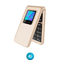 Maxwest Neo Flip 2,4'' + 1,3'' 4G Dorado - Imagen 3