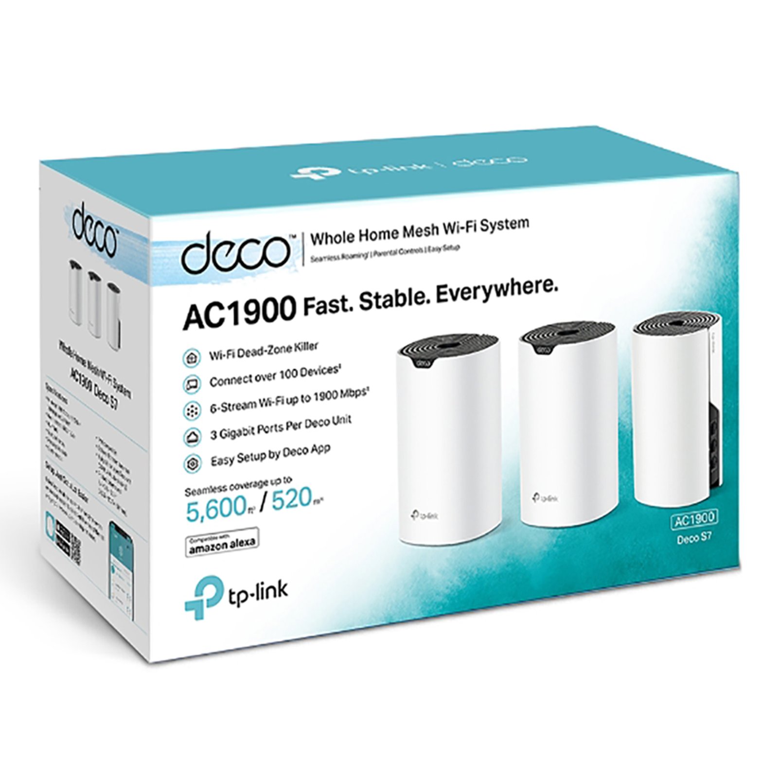 Access Point Tp-Link Deco S7 2,4ghz/5ghz Ac1900 Pack x3 - Imagen 2