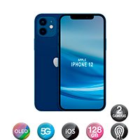 iPhone 12 6,1'' 5G 4gb 128gb Dual Cam 12mp Azul - Imagen 2