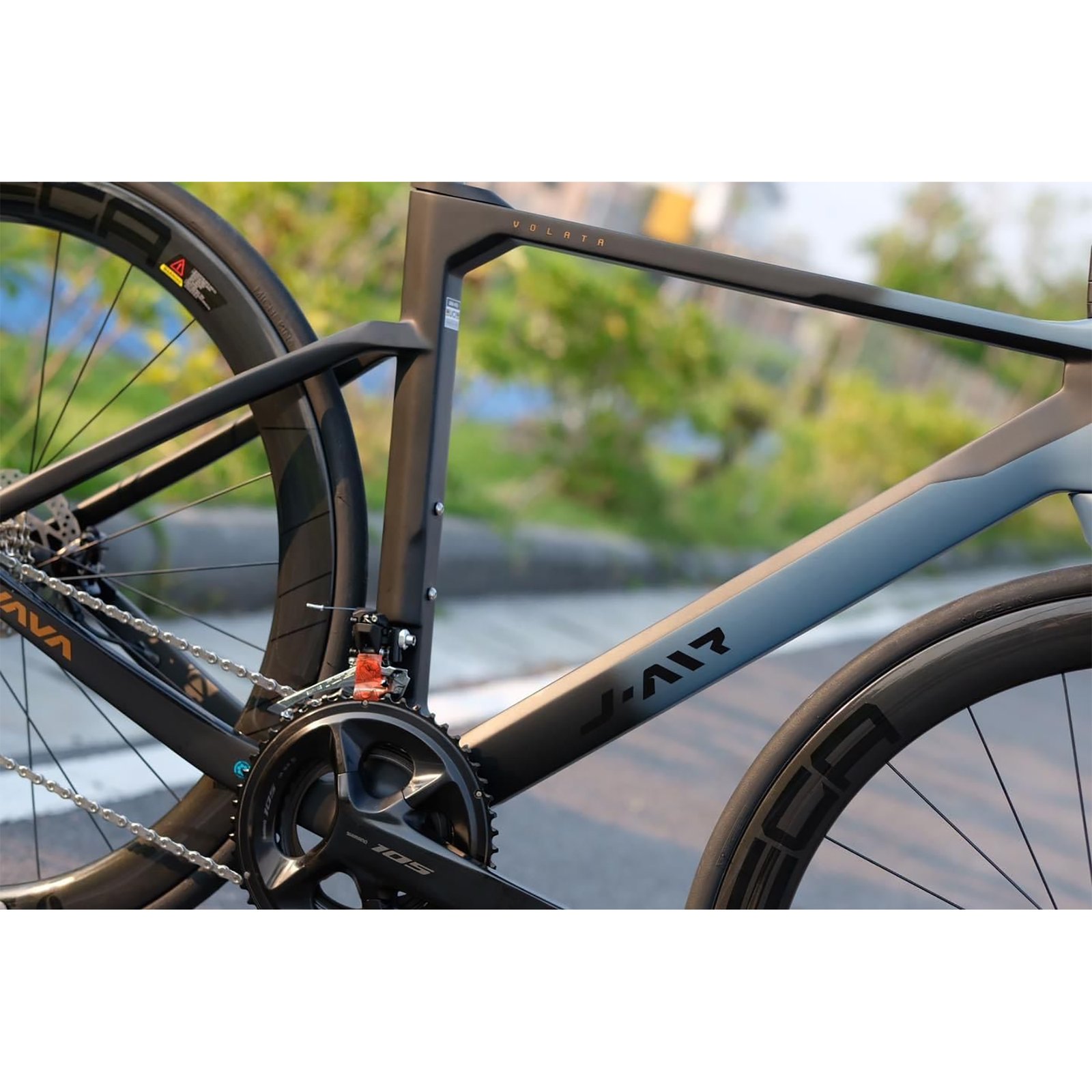 Bicicleta De Ruta Java J-air Volata 24V Talle 53 NEGRO/GRIS