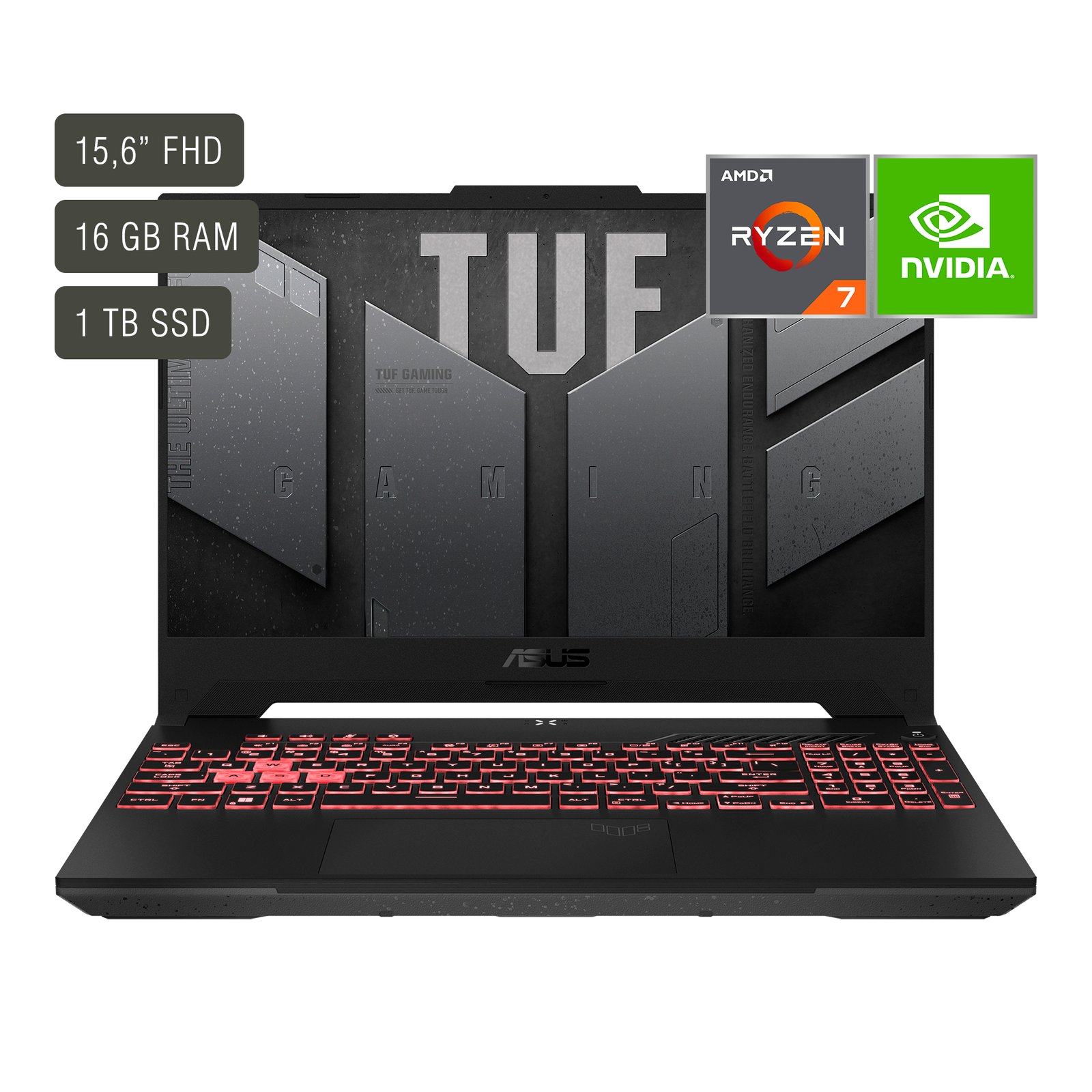 Notebook Gamer Asus Tuf 15,6'' Ryzen 7 16gb 1tb Win11 - Imagen 6