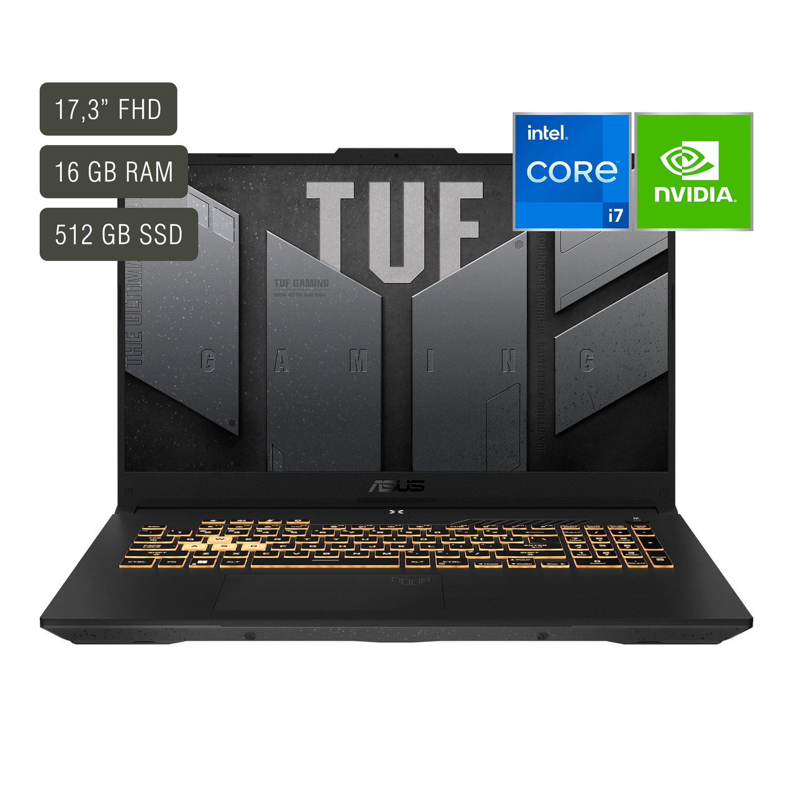 Notebook Gamer Asus Tuf 17,3'' Core I7 16gb 512gb Win11 - Imagen 5