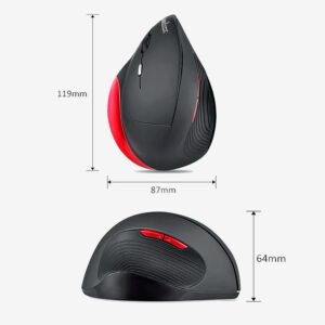 Mouse Zurdo Ergonómico Inalámbrico Perixx 718