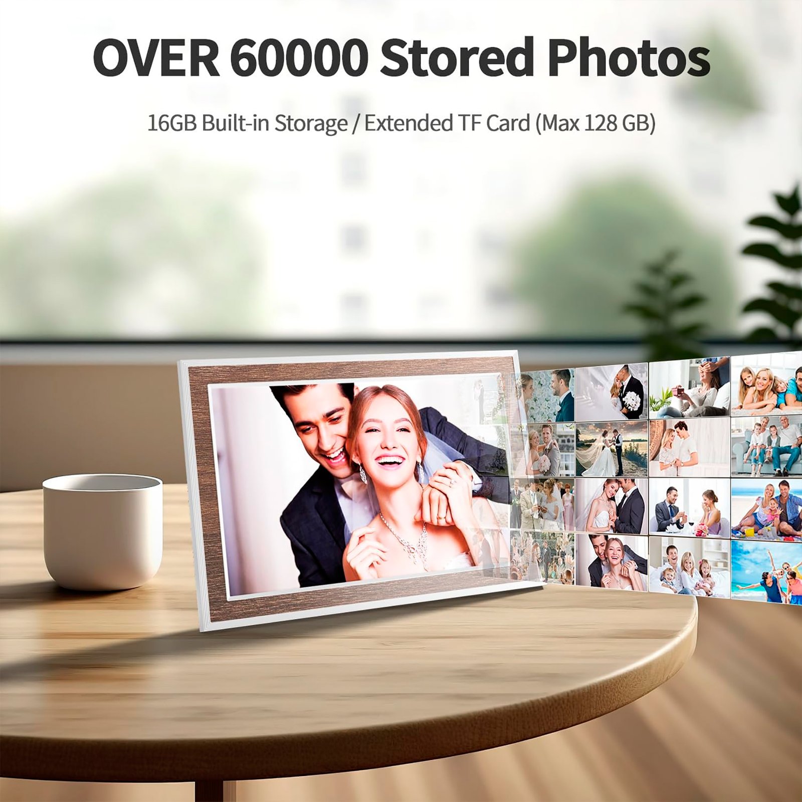 Porta Retrato Digital Pritom Pf103 10,1'' 1gb 16gb Wifi - Imagen 3