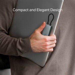 Hub Tp-link Uh7020c 7 En 1 Usb-c A Usb-c Hdmi Usb Sd Microsd Color Gris Oscuro