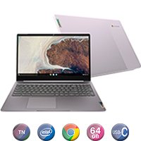 Notebook Lenovo 15,6'' N4500 4gb 64gb Chrome Gris - Imagen 6