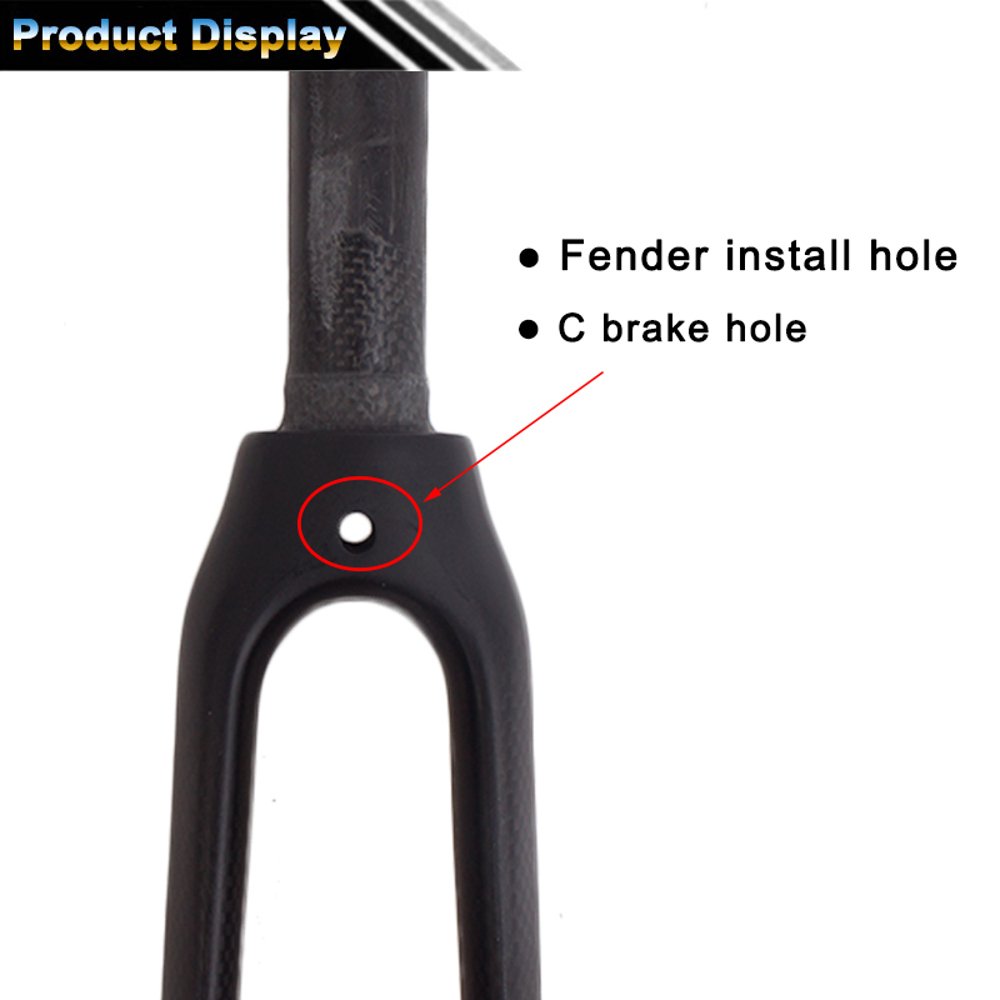 Horquilla de carbono EC90 para bicicleta de ruta