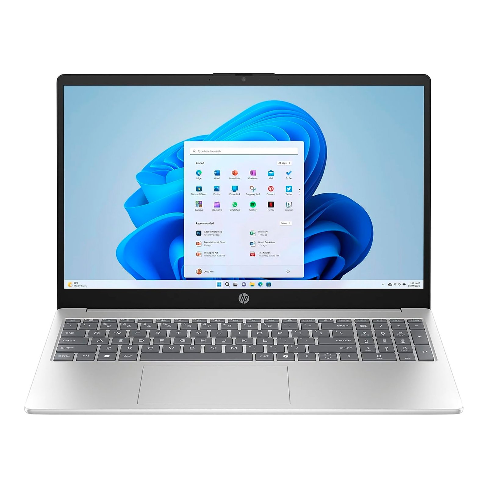 Notebook Hp 15,6'' N200 4gb 128gb NATURAL SILVER - Imagen 3