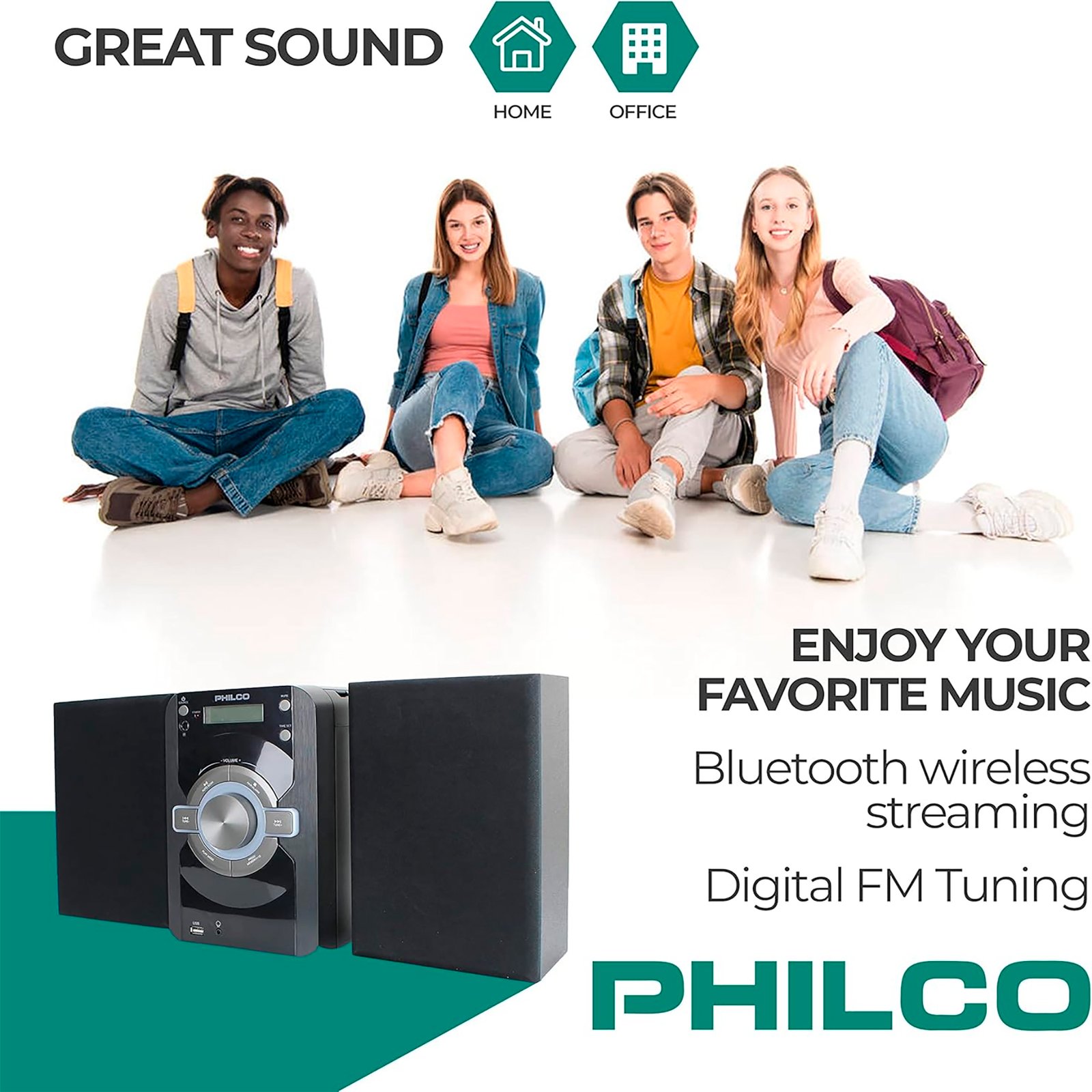 Micro Sistema Philco Pss2000-bk 15w Estéreo BT FM CD MP3 - Imagen 3
