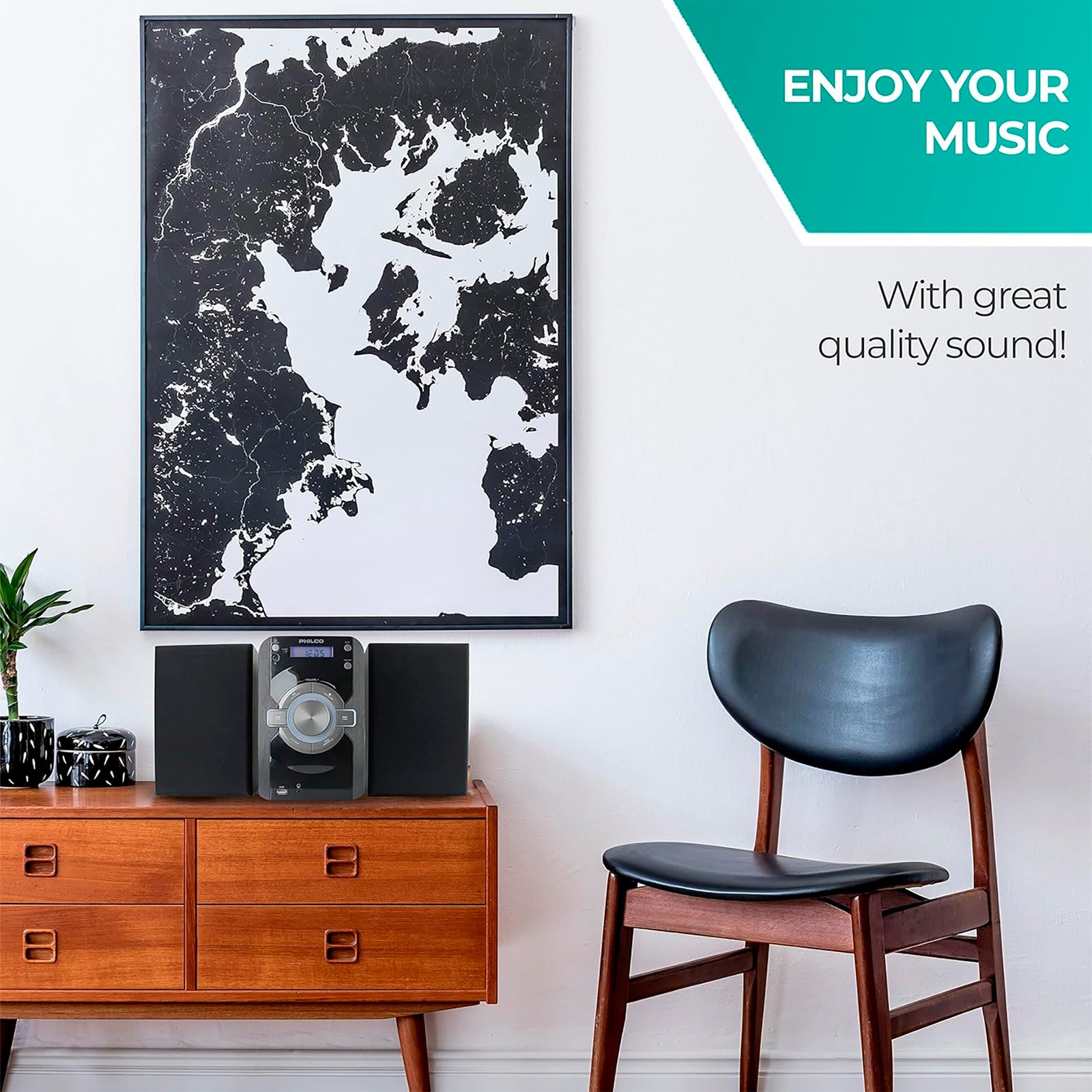 Micro Sistema Philco Pss2000-bk 15w Estéreo BT FM CD MP3