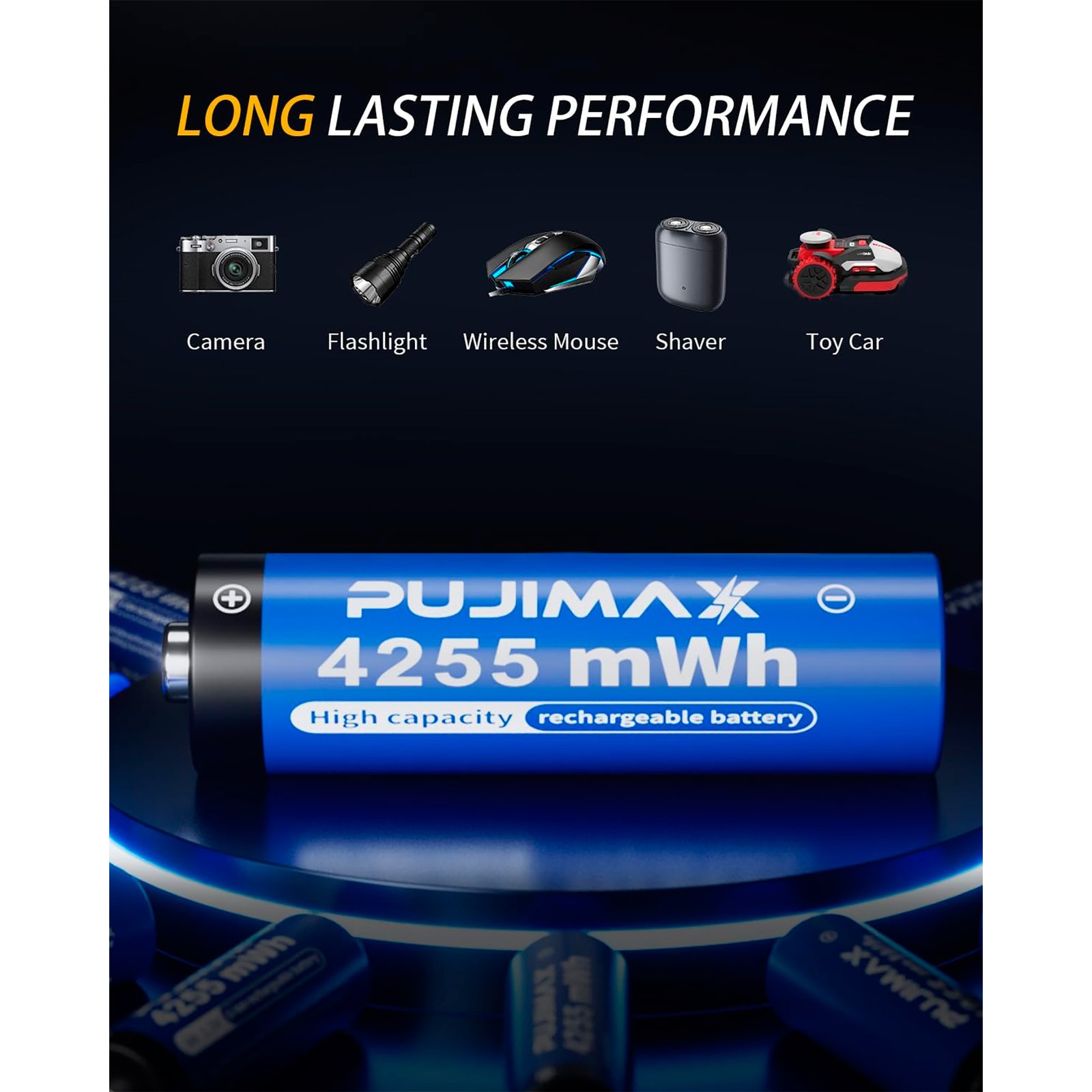 Cargador Pujimax Para 8 Pilas AA + 8 Pilas AA 1,5v 4255mwh - Imagen 5