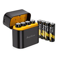 Cargador Rayhom Para 4 Pilas AA + 8 Pilas AA 1,5v 3700mwh - Imagen 7