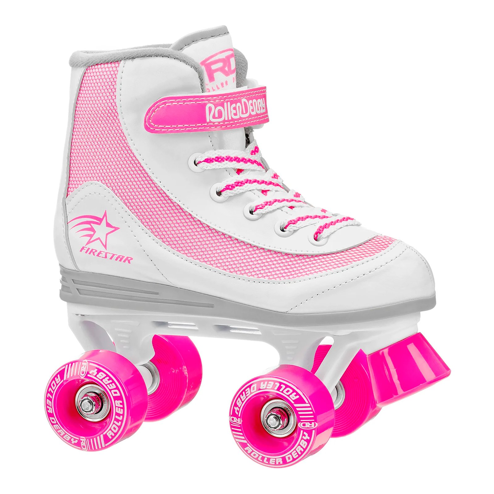 Patines Para Niños Roller Derby Firestar Talle 4 B/R - Imagen 3