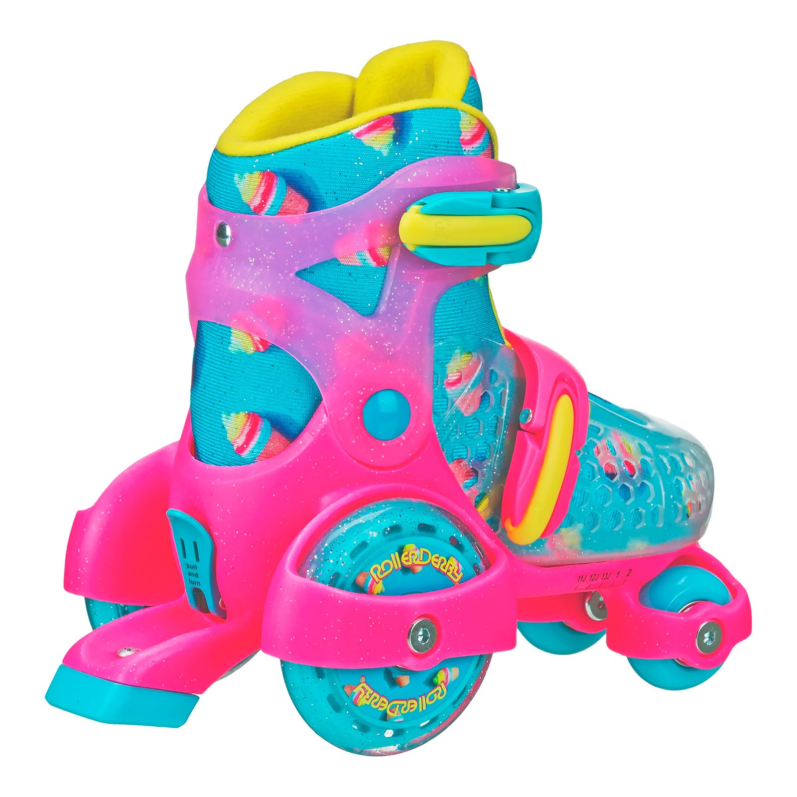 Patines Ajustables Para Niños Roller Derby Fun Roll T 7J-11J - Imagen 4