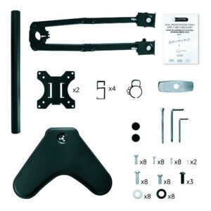 Soporte Para 2 Monitores Unno  12" A 32"