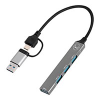 Hub Usb C / Usb A 4en1 Unno Hb1014sv 4 Puertos Usb A - Imagen 2