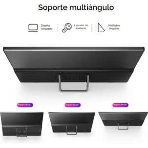 Monitor Portable YXK Pm1562 15,6'' 1080p Soporte Integrado