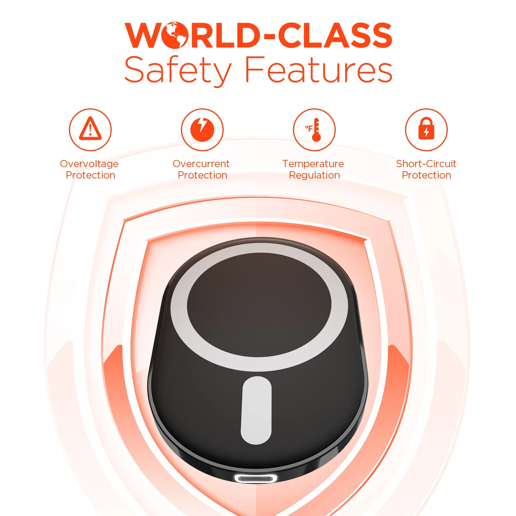 Soporte Magnético Hypergear Con Carga Inalámbrica 15W 360°