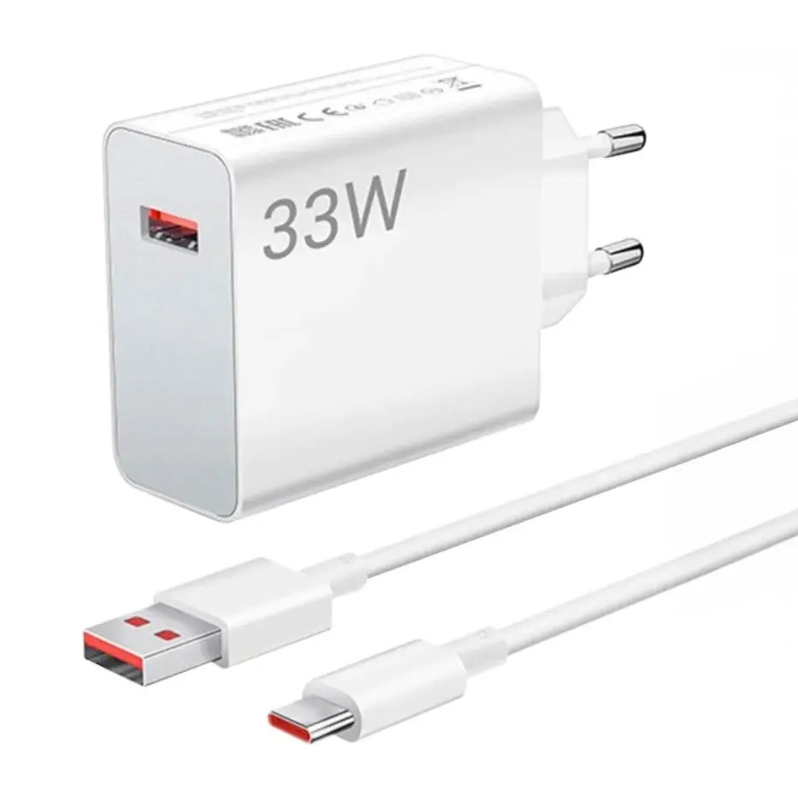 Kit Cargador con Cable Xiaomi 33w Usb-A a Usb-C - Imagen 2