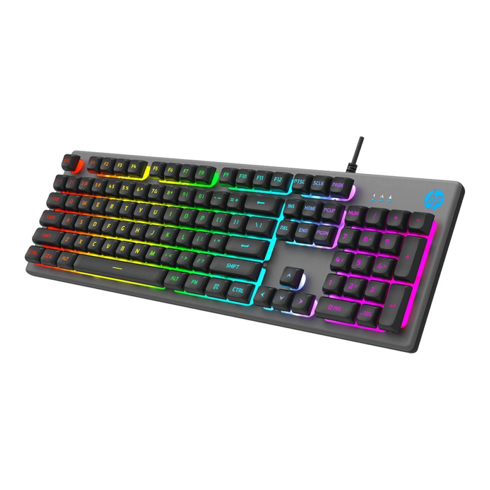 Teclado Gaming Usb Hp K500f Retroiluminado 104 Teclas - Imagen 2