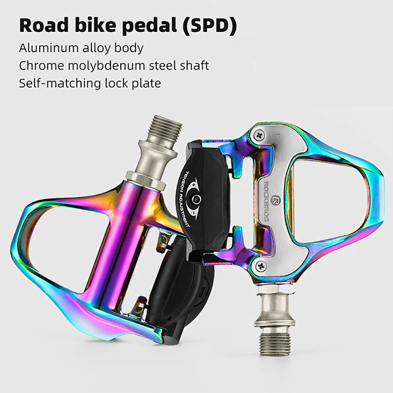 Pedales Para Bicicleta Rockbros Autoblocantes SPD.SL - Imagen 5