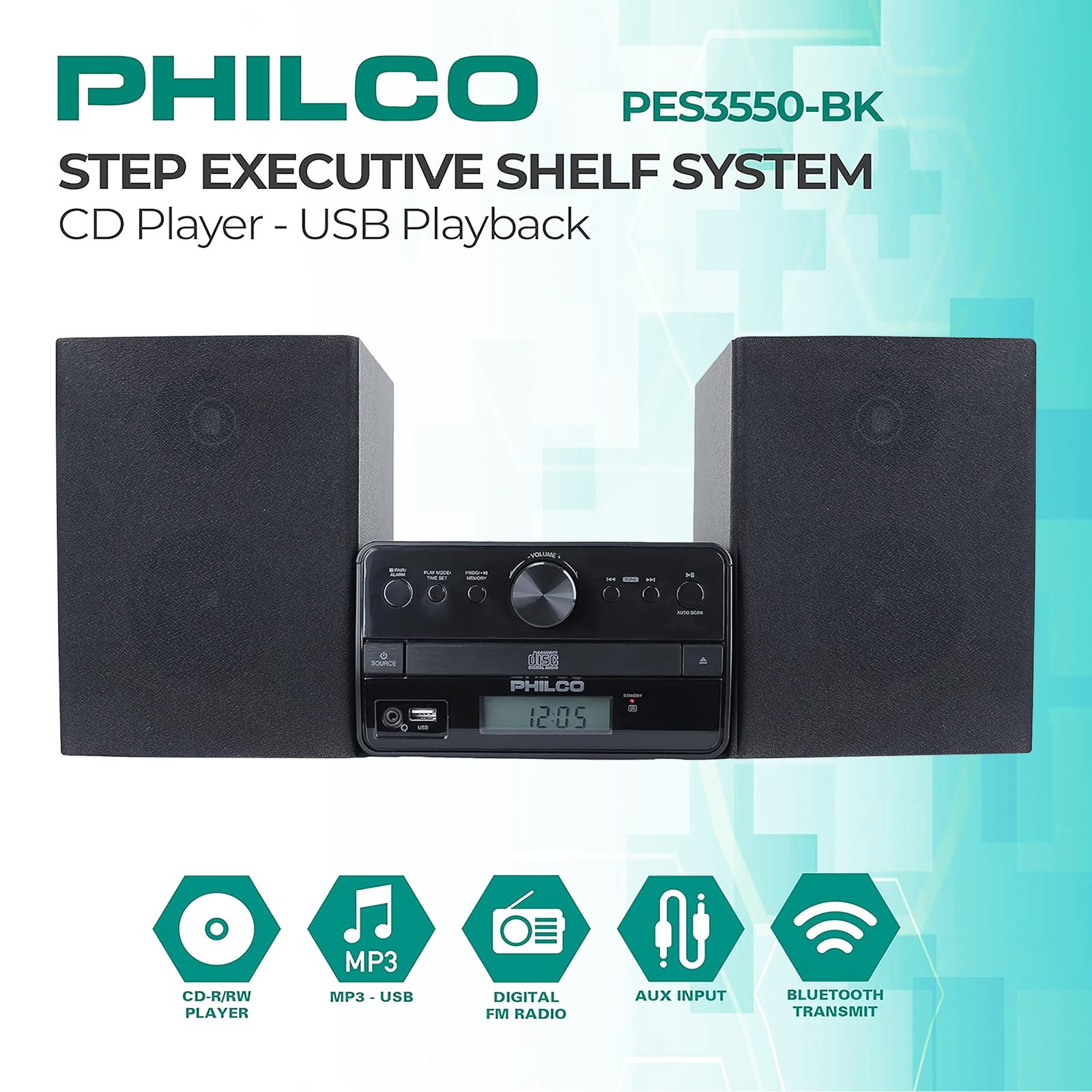 Sistema de Sonido Philco BT 50W Estéreo PES3550 - Imagen 3