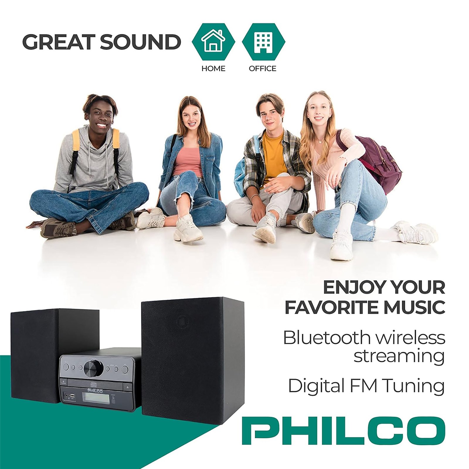 Sistema de Sonido Philco BT 50W Estéreo PES3550