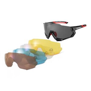 Lentes Deportivos Polarizados +4 Intercambiables Rockbros