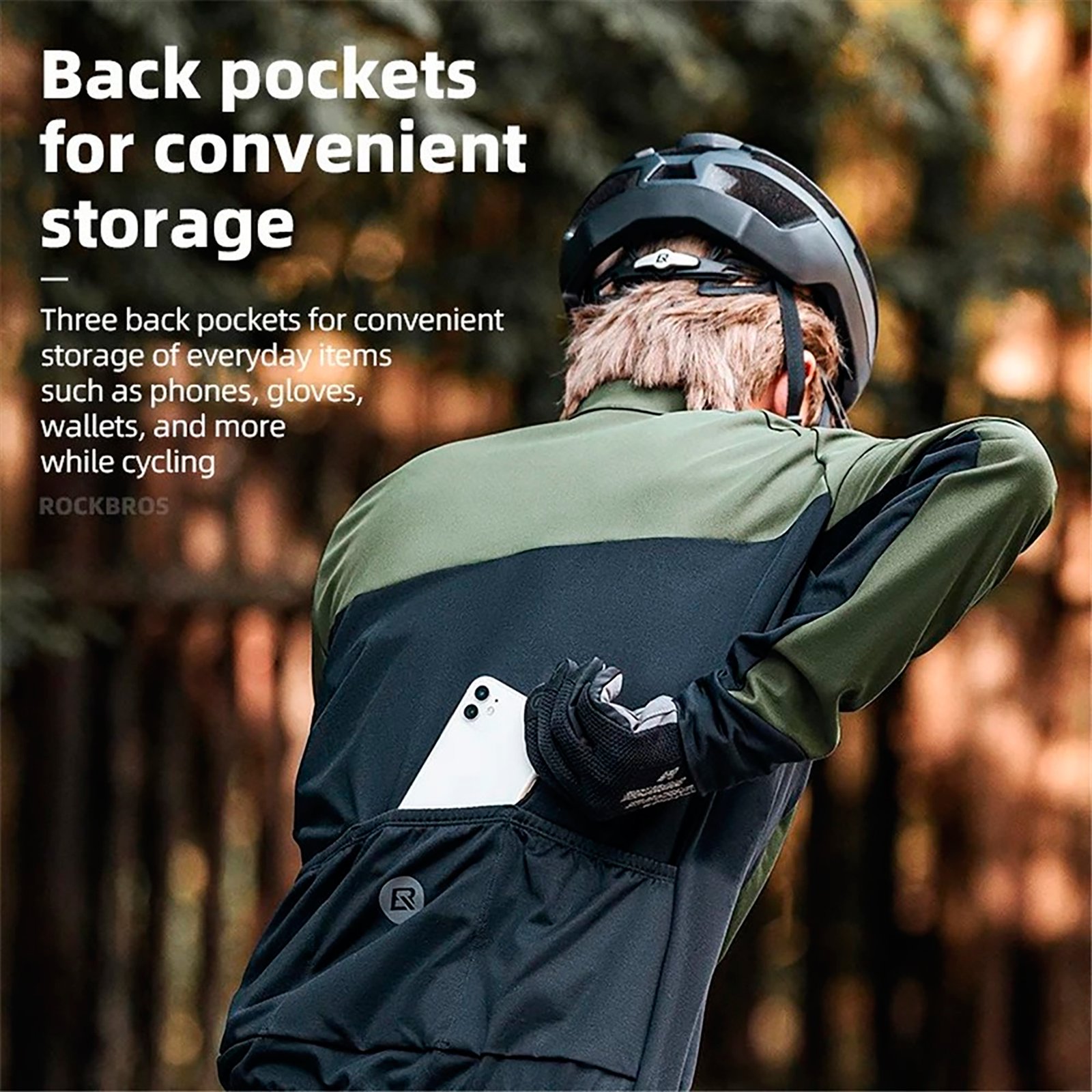 Campera Térmica Rockbros A Prueba De Viento Hombre XL - Imagen 2