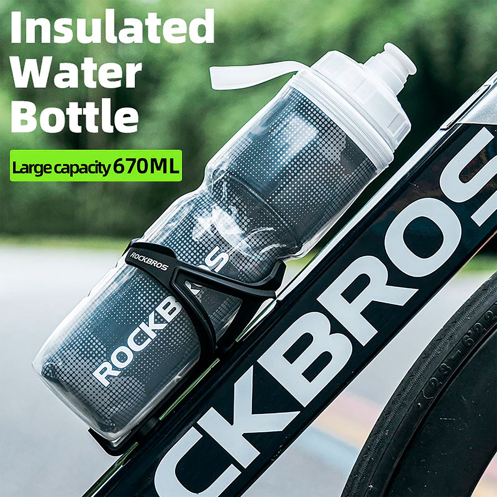 Caramañola Térmica Rockbros 670ml Ergonómica Antideslizante - Imagen 5