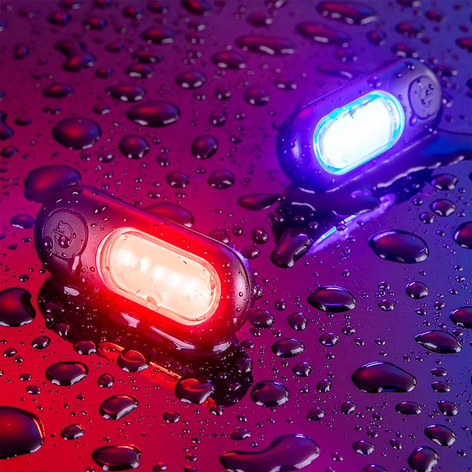 Luz Trasera Para Bicicleta Rockbros Ip44 Rojo Blanco - Imagen 5