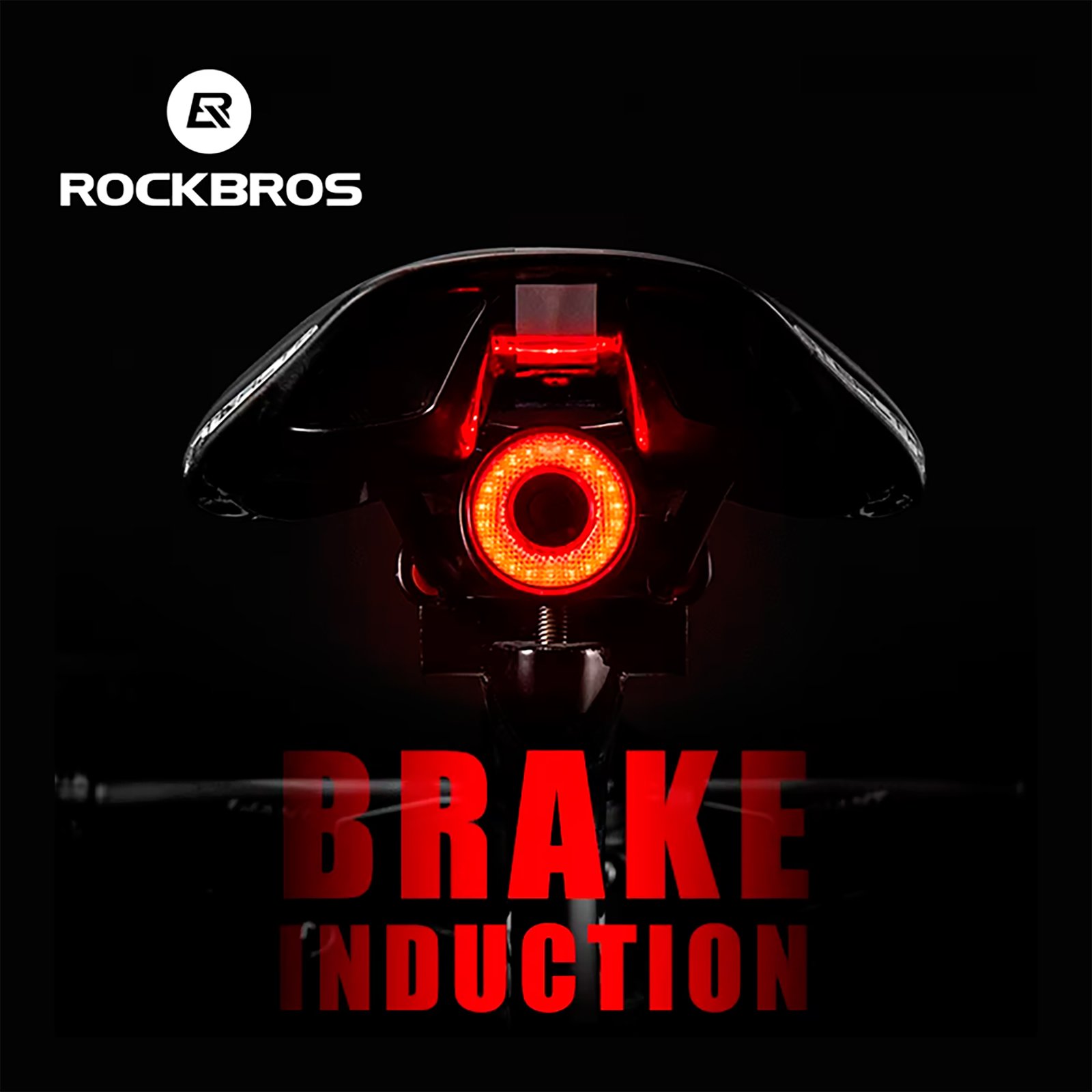 Luz Trasera Inteligente Para Bicicleta Rockbros 3Modos - Imagen 2