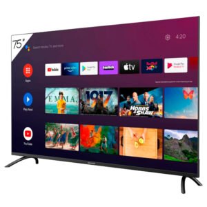 Smart Tv Aiwa 75'' Led 4k 60hz Isdbt Android Comando De Voz
