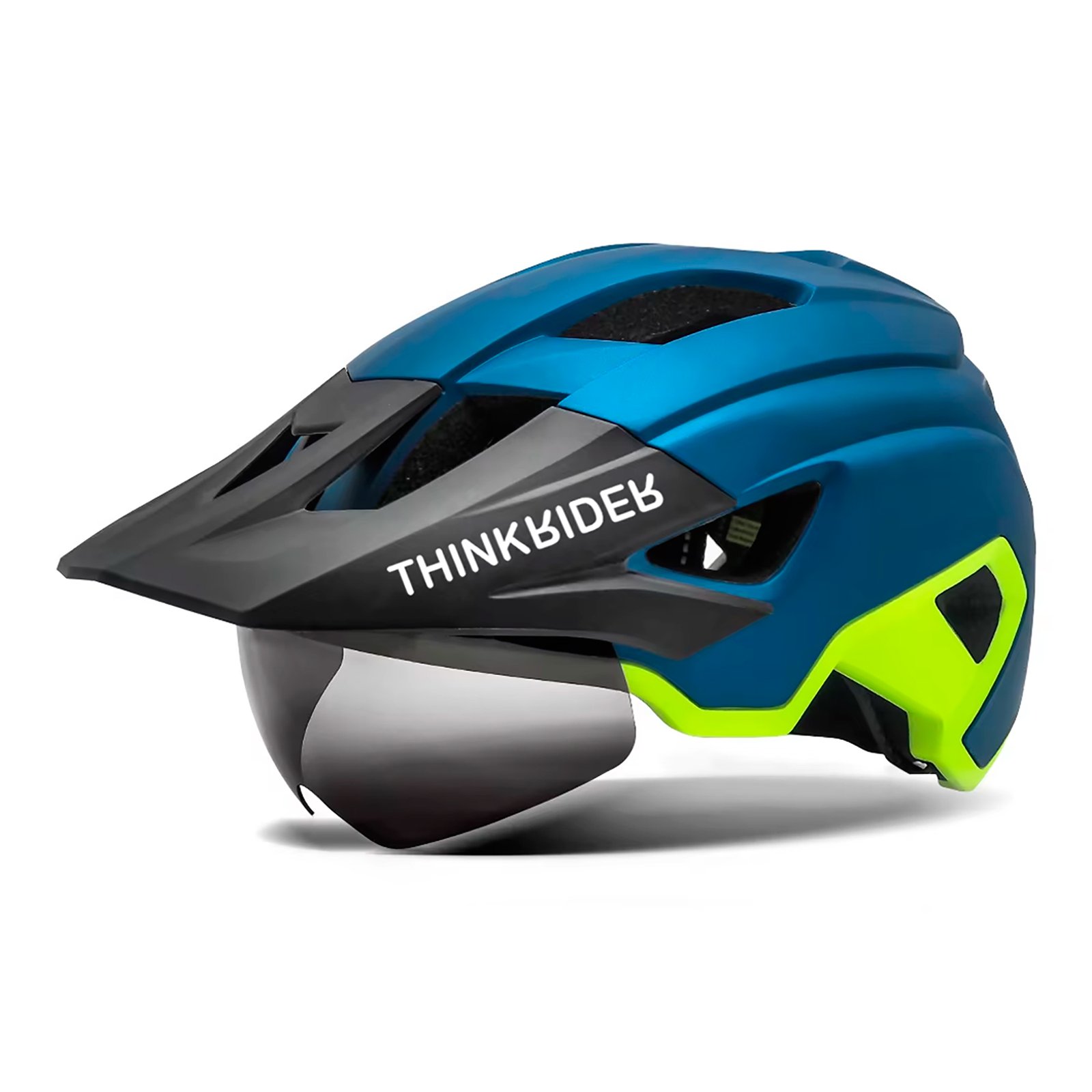 Casco Para Ciclista Thinkrider AZUL / AMARILLO - Imagen 4