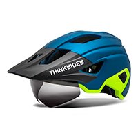 Casco Para Ciclista Thinkrider AZUL / AMARILLO - Imagen 5