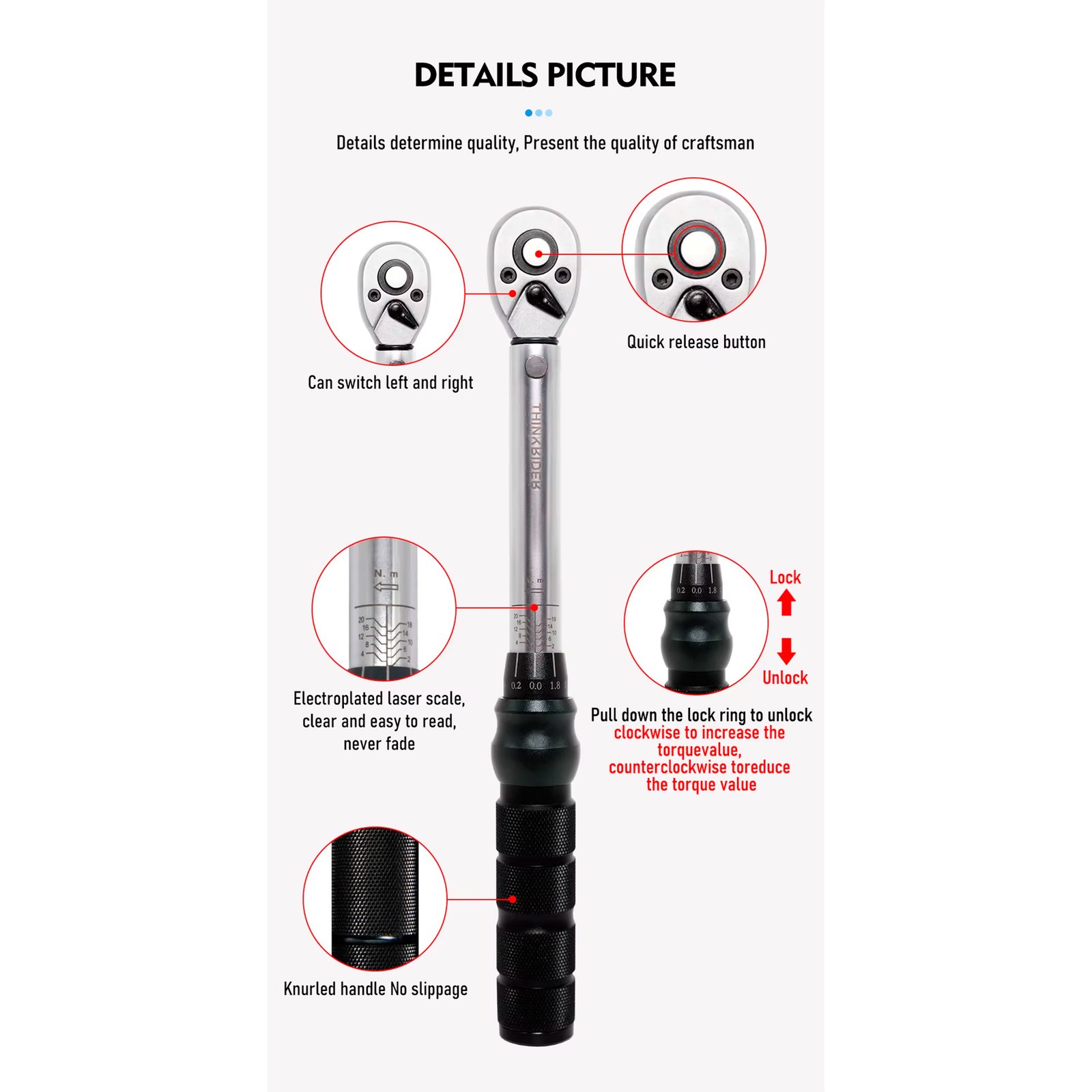 Kit De Herramientas Llave Torque, Puntas Torx Y Allen - Imagen 2