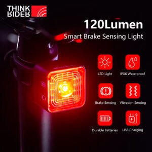 Luz Trasera Para Bicicleta Thinkrider Wt06s 5 Modos