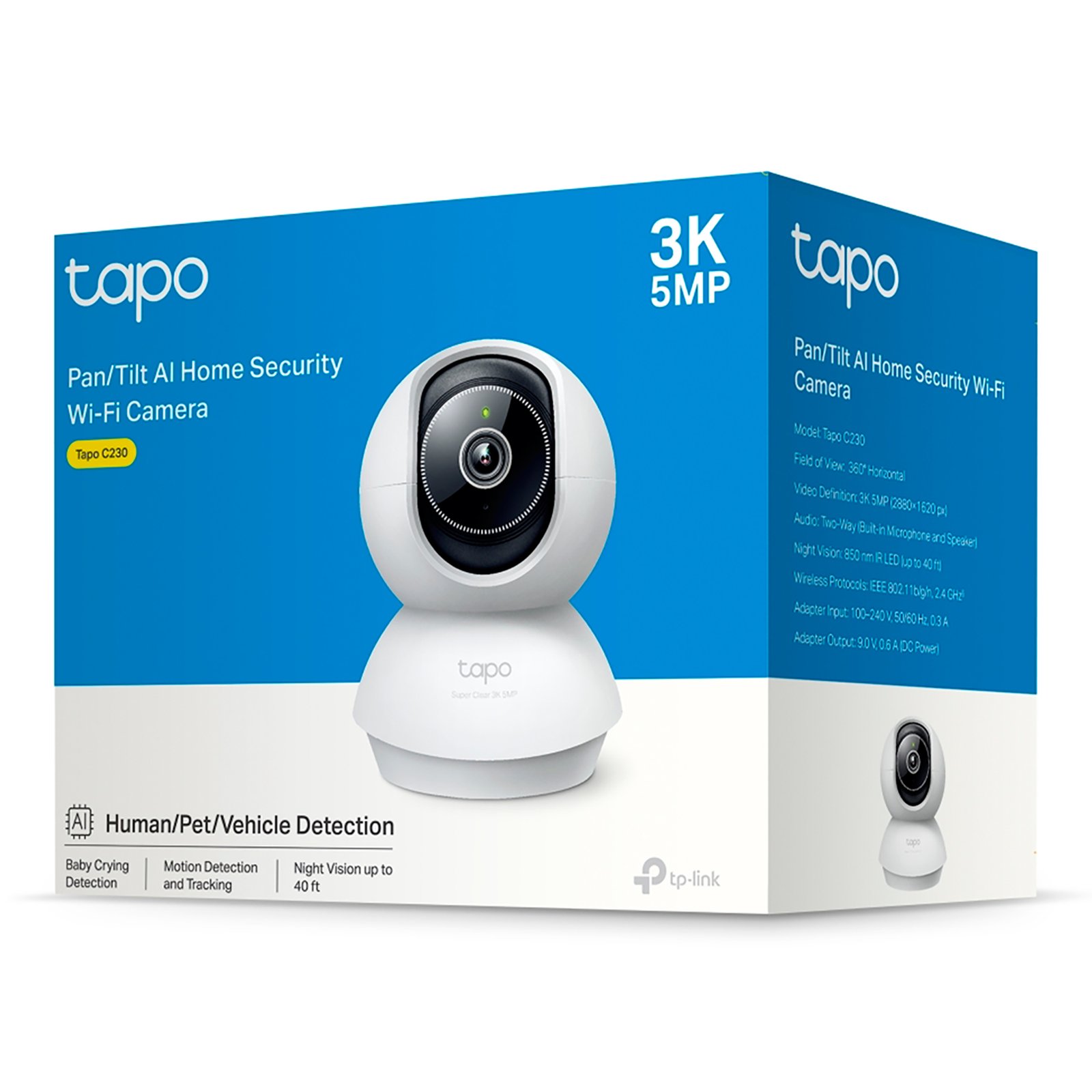 Cámara Ip Tp-link Tapo C230 3k 5mp Wifi Visión Nocturna - Imagen 7