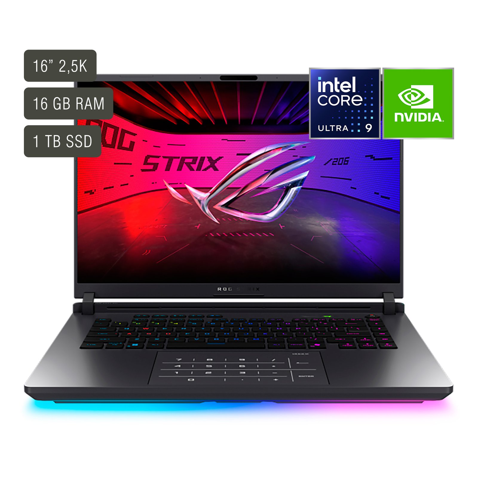 Notebook Gamer Asus Rog Strix 16''Ultra 9 16gb 1tb Rtx5070ti - Imagen 5