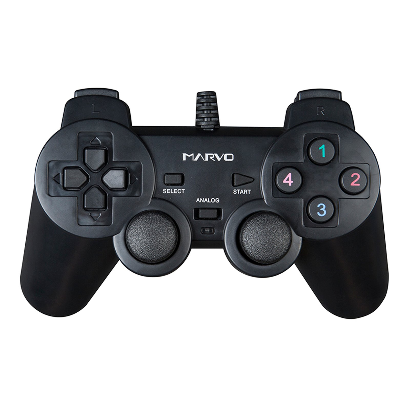 Gamepad Pc Marvo Ergonómico Analógico Vibración N - Imagen 3
