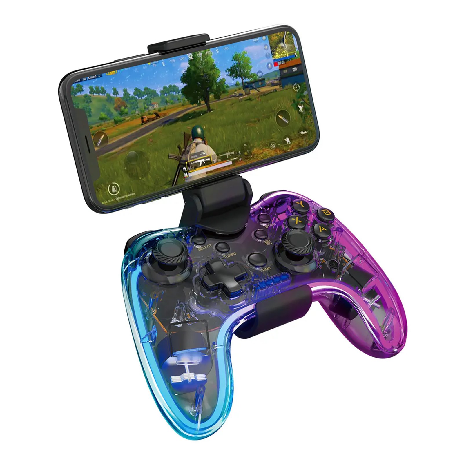 Gamepad Cableado / Inalámbrico Marvo GT-88 RGB Vibración - Imagen 4