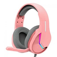 Auriculares Gaming USB Marvo H8618 RGB PC Rosa - Imagen 6