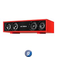 Parlante Hi-fi Victrola Vs-130 Bt 30w 120v Rojo - Imagen 3