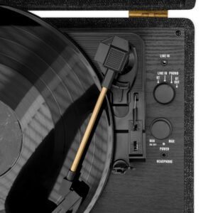 Tocadisco Victrola Vinilo BT Bidireccional Parlantes BLACK