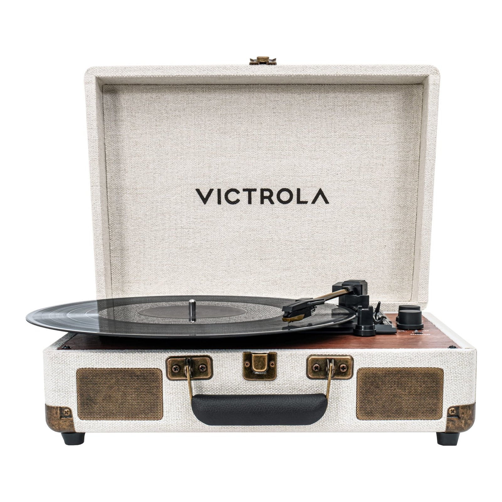 Tocadisco Victrola Vinilo BT Bidireccional Parlantes OAK - Imagen 5