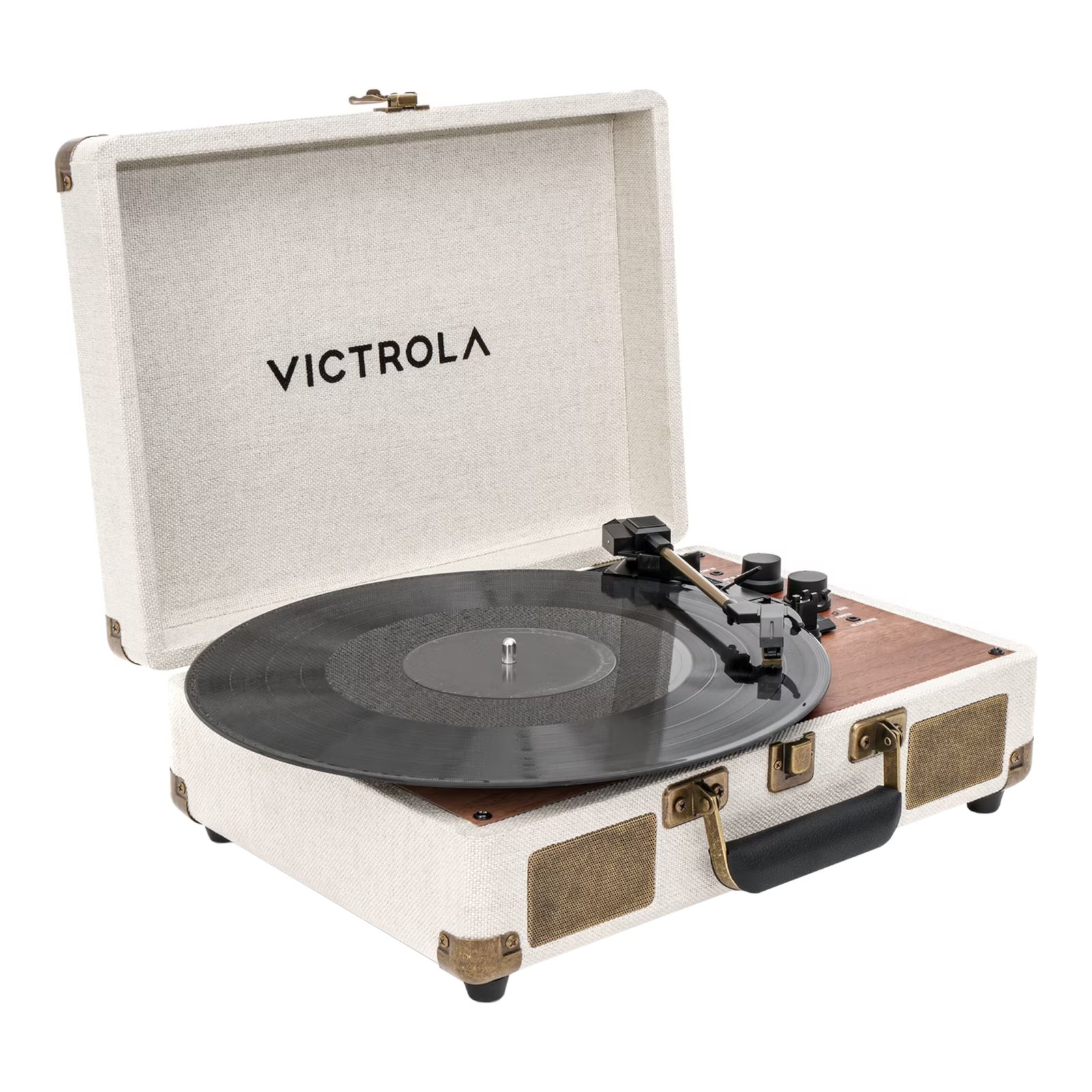 Tocadisco Victrola Vinilo BT Bidireccional Parlantes OAK - Imagen 4