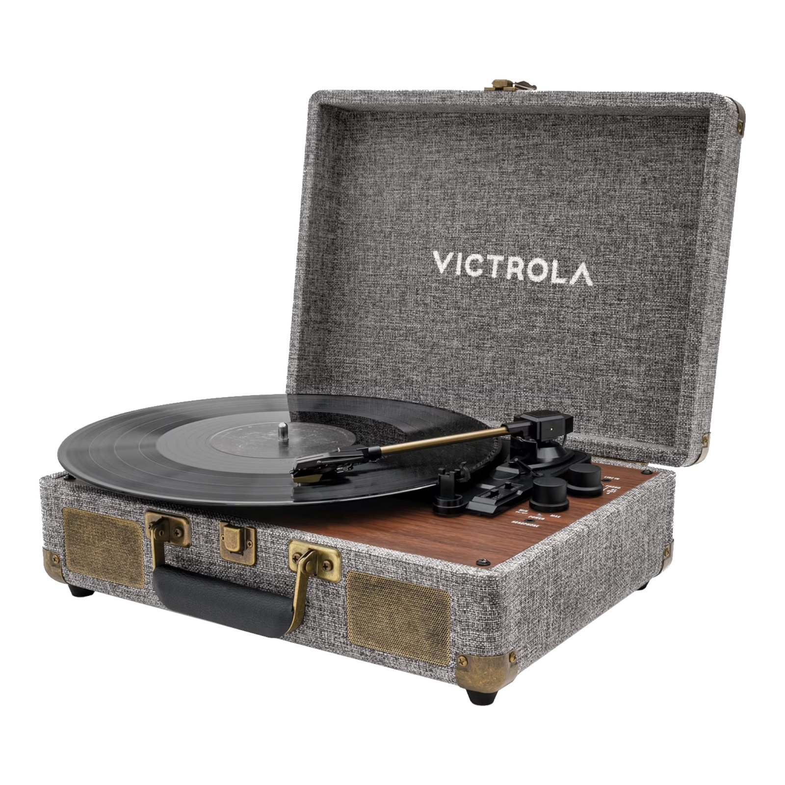 Tocadisco Victrola Vinilo BT Bidireccional Parlantes WALNUT - Imagen 7