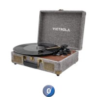 Tocadisco Victrola Vinilo BT Bidireccional Parlantes WALNUT - Imagen 8
